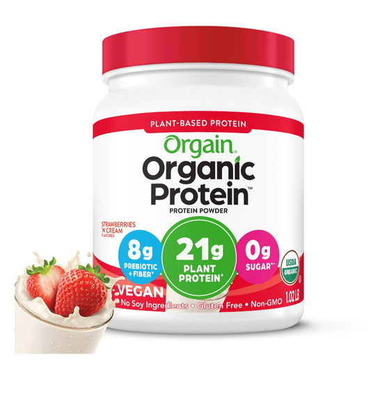 Orgain Proteina Organica sabor fresas con crema